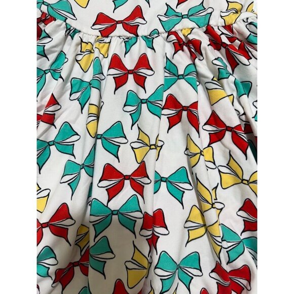 Dot Dot Smile Toddler Girl’s Size 3/4 Colorful Bows Ballerina Twirl Dress - Picture 3 of 6